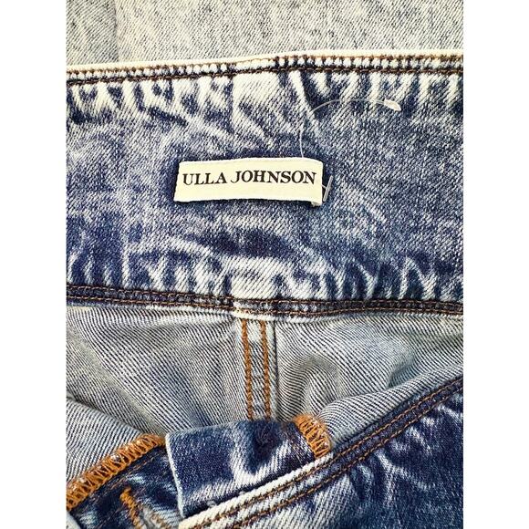 Ulla Johnsone Ellis Flare Jeans in Blue Acid Wash Size 12 - Picture 6 of 8